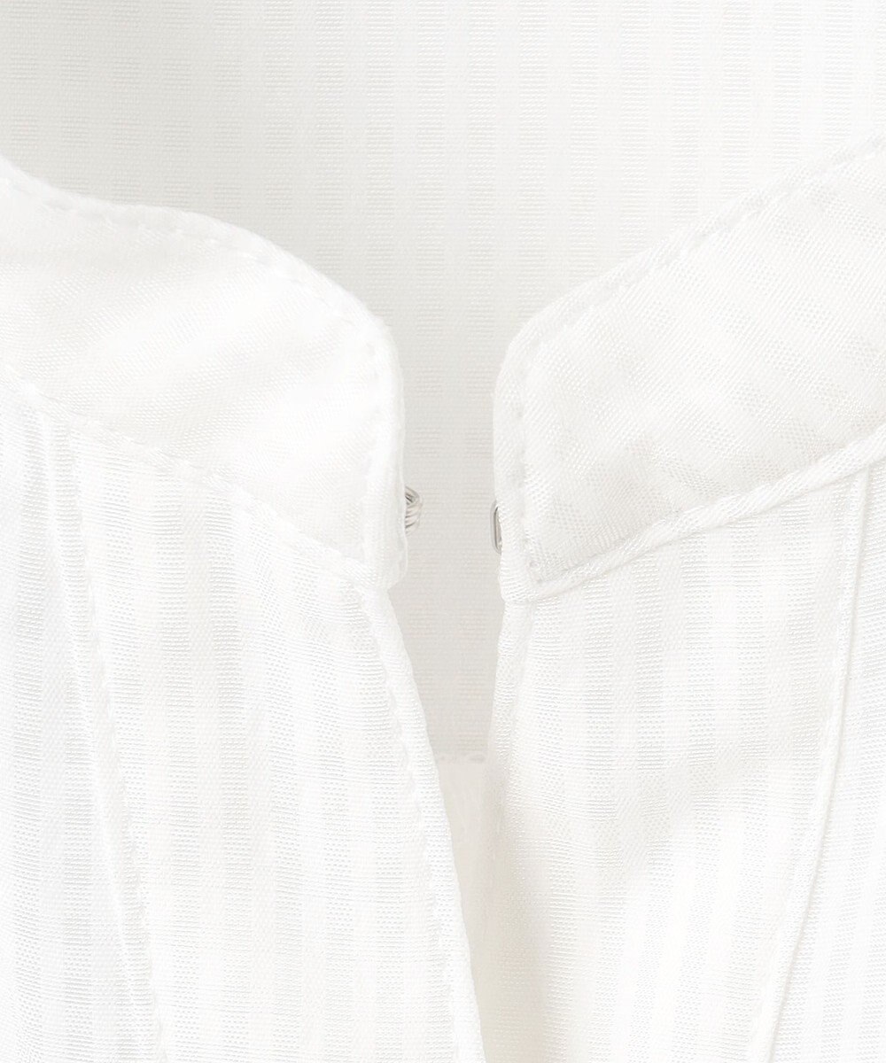 J.PRESS LADIES S 【洗える】アセVisシャドーギンガム タック ブラウス 