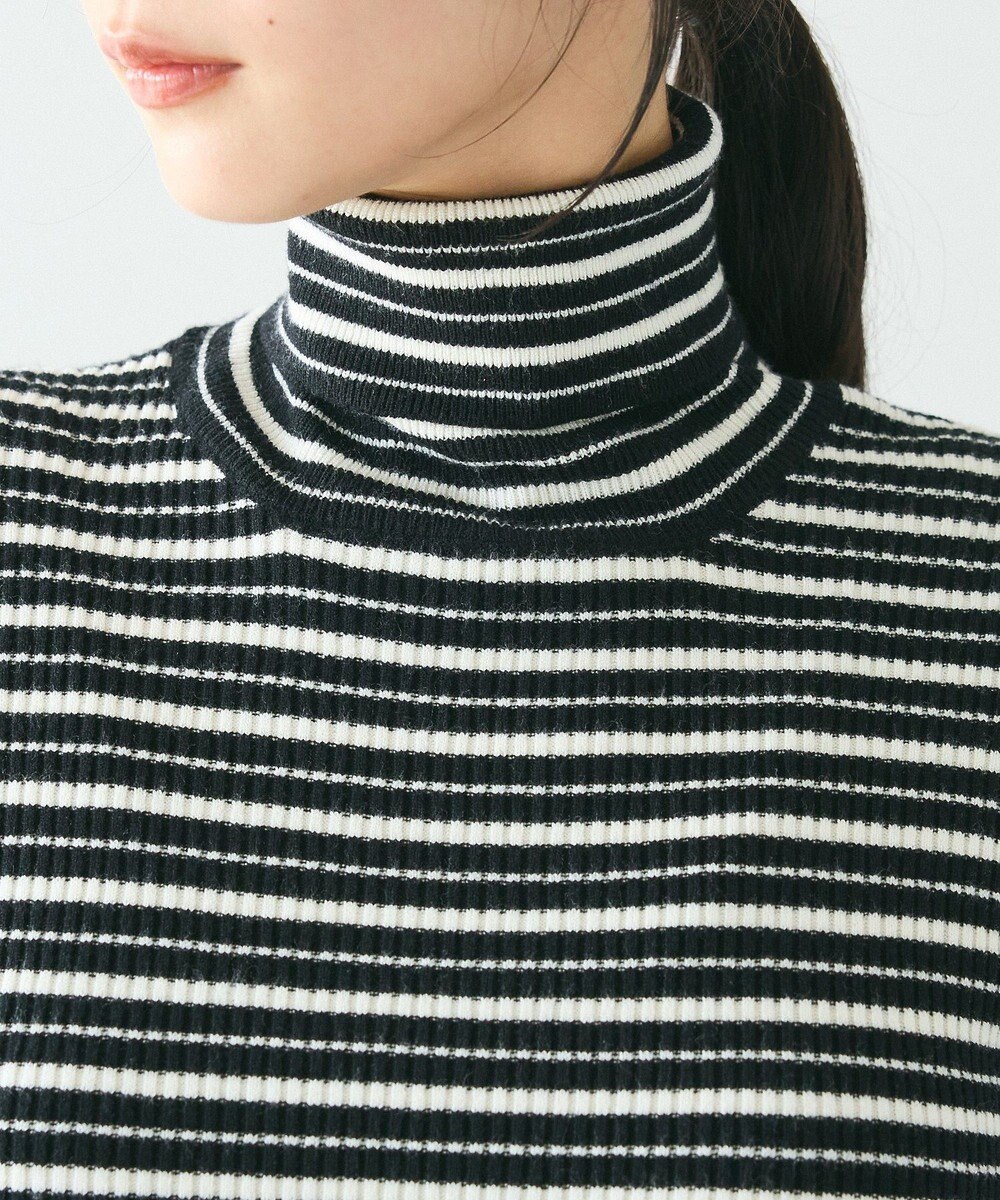 CRAFT STANDARD BOUTIQUE 洗える/とてもちリブタートルネックニットプルオーバー/24AW 