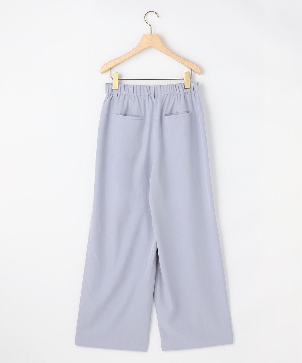 組曲 【先行予約】スムースクロス ラップ見えワイドパンツ 