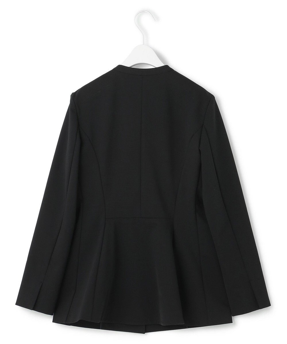 ICB 【洗える】コットンコンプレッシャー ノーカラージャケット 