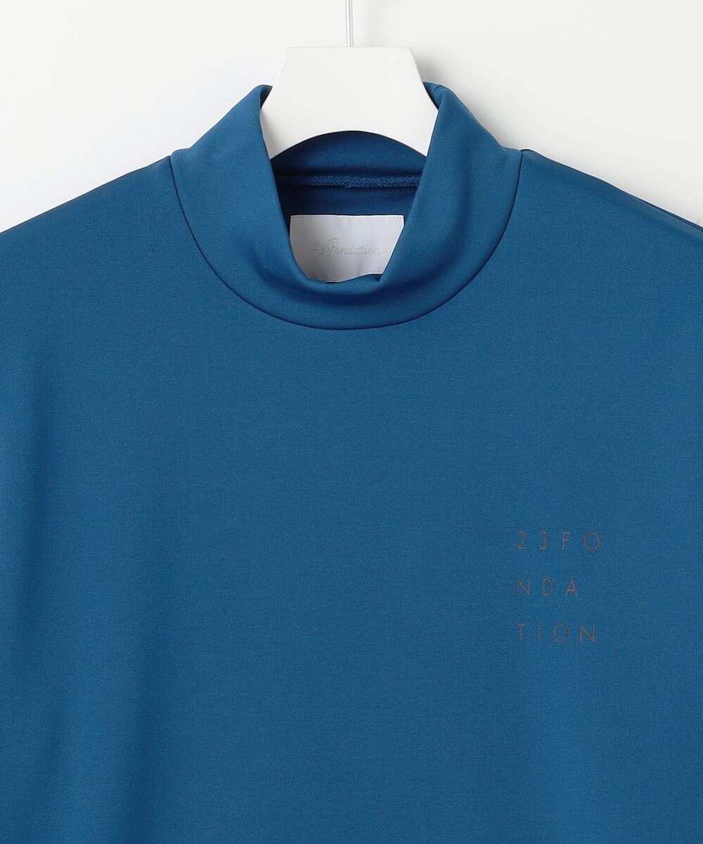 23区GOLF 【23Fondation/MEN】ストレッチ裏フリース モックネック 