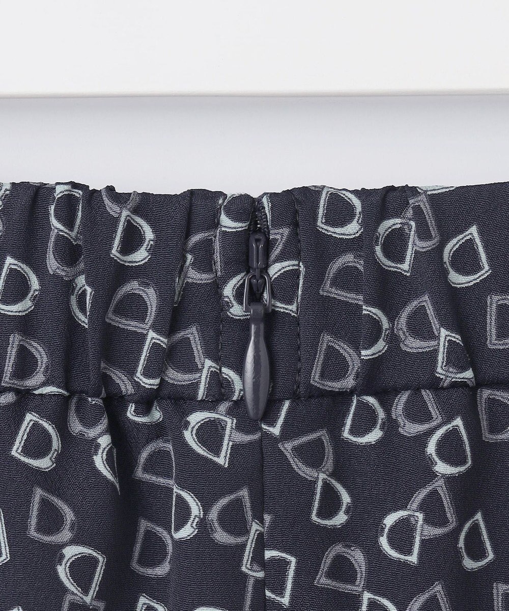 J.PRESS LADIES 【洗える】チェーンプリント マーメイド スカート 