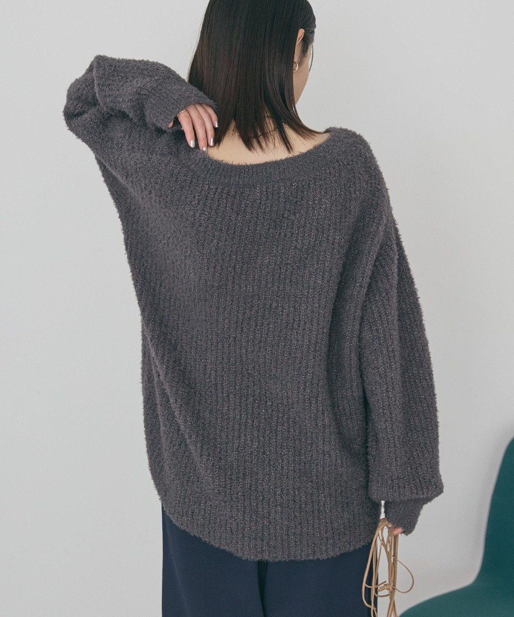 AMERICAN HOLIC ミニシャギーラメニットプルオーバー 