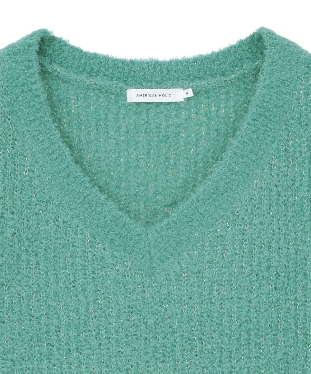 AMERICAN HOLIC ミニシャギーラメニットプルオーバー 