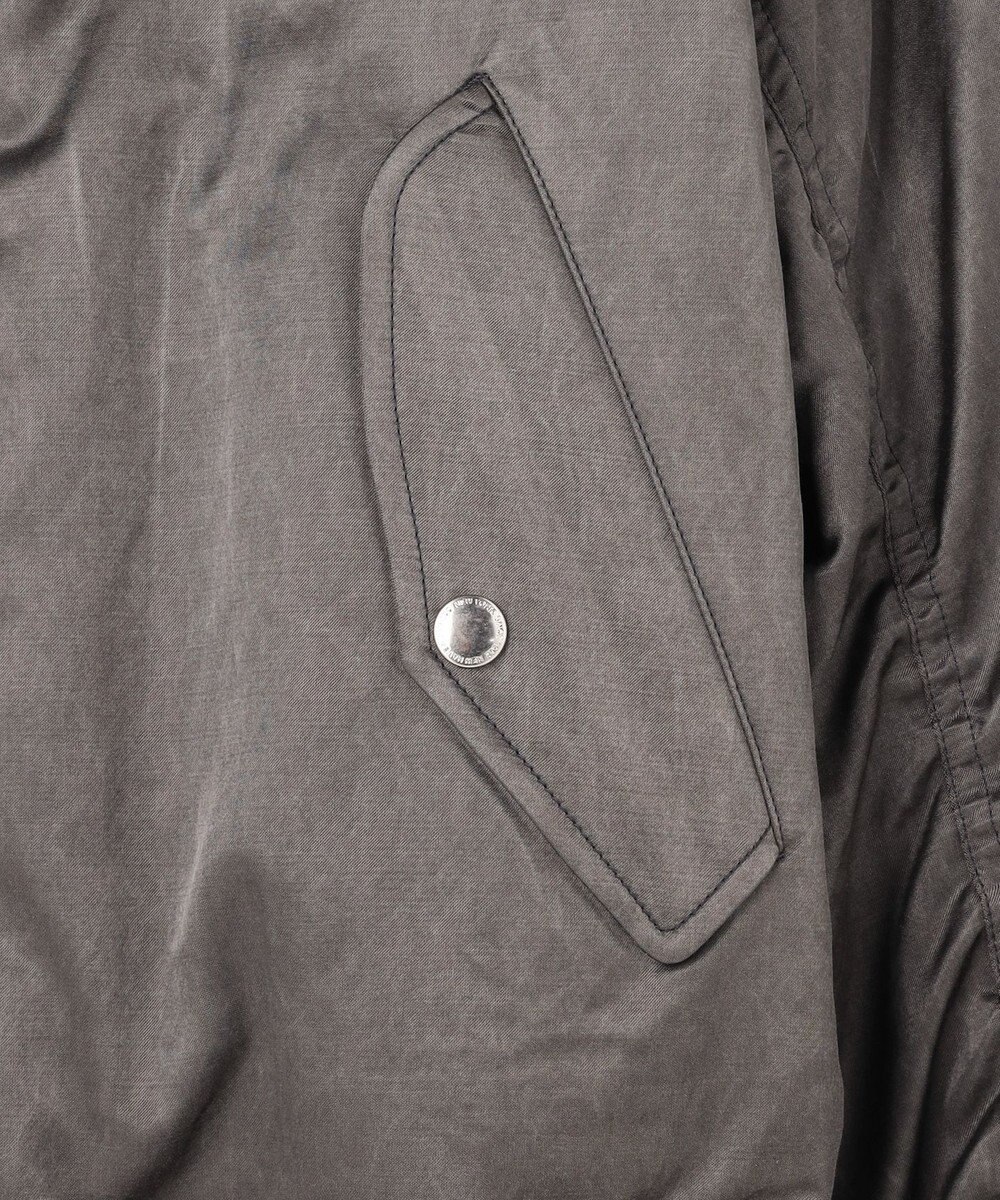 J.PRESS MEN 【J.PRESS ORIGINALS】Bleach Viscose Cotton Satin Flight Jacket / Japan Made 