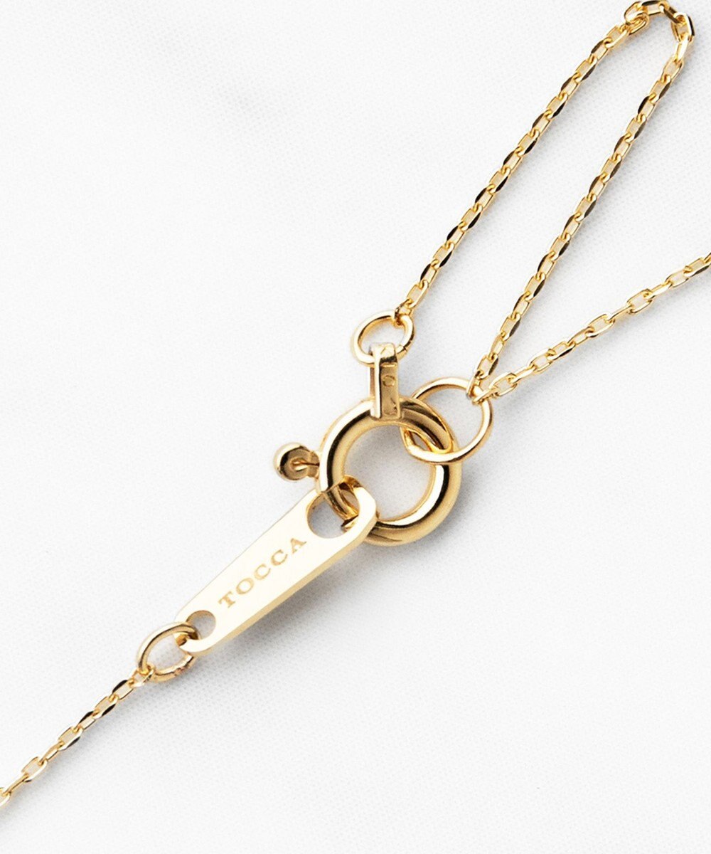 TOCCA 【WEB限定】BLOOMING BUD K10 NECKLACE  K10 天然石カボションカット ダイヤモンド ネックレス 