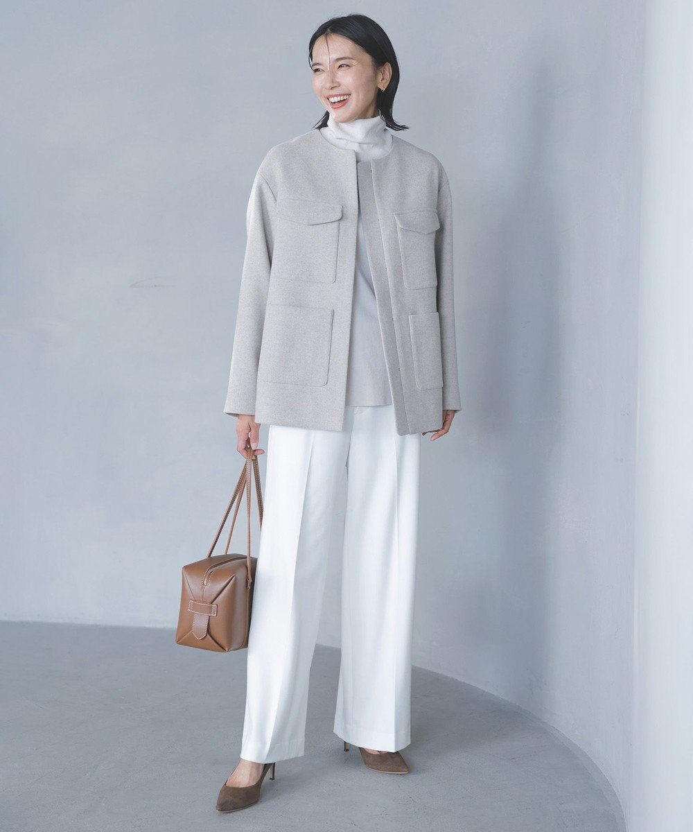 UNFILO beauty warm ワイドパンツ 