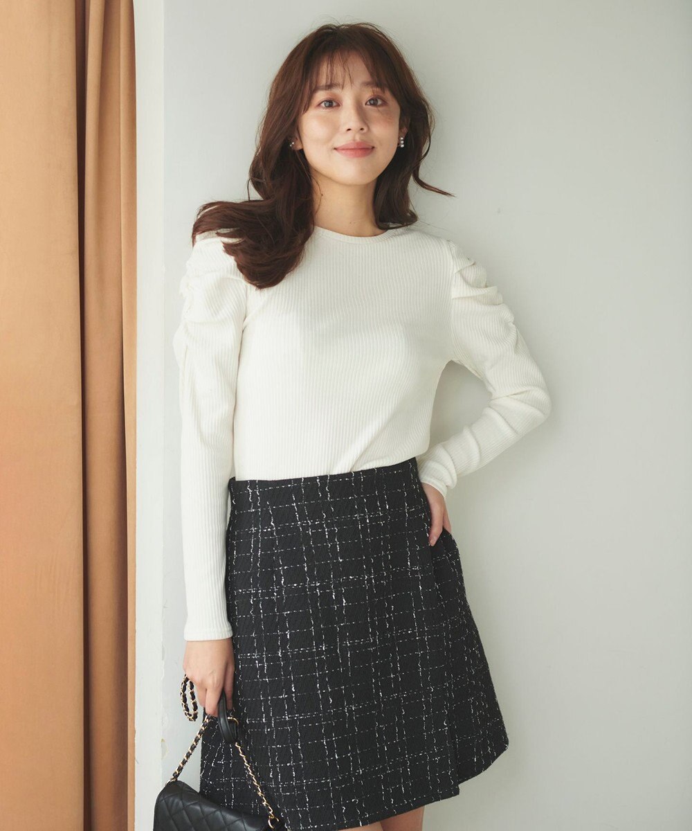 Feroux 【ONWARD CROSSET MAG掲載】ギャザースリーブ プルオーバー 