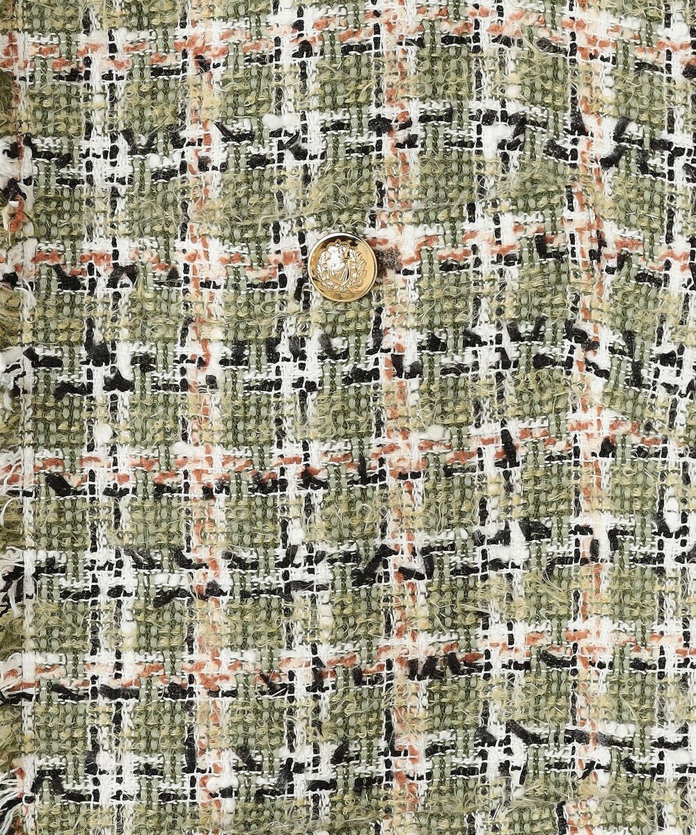 BEIGE， BERYL / ファンシーツイードノーカラージャケット 