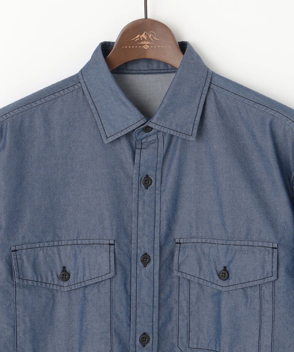 JOSEPH ABBOUD MOUNTAIN 【テーム・ヤルヴィコラボ・サスティナブル】コットンテンセルツイルバックプリント シャツ 