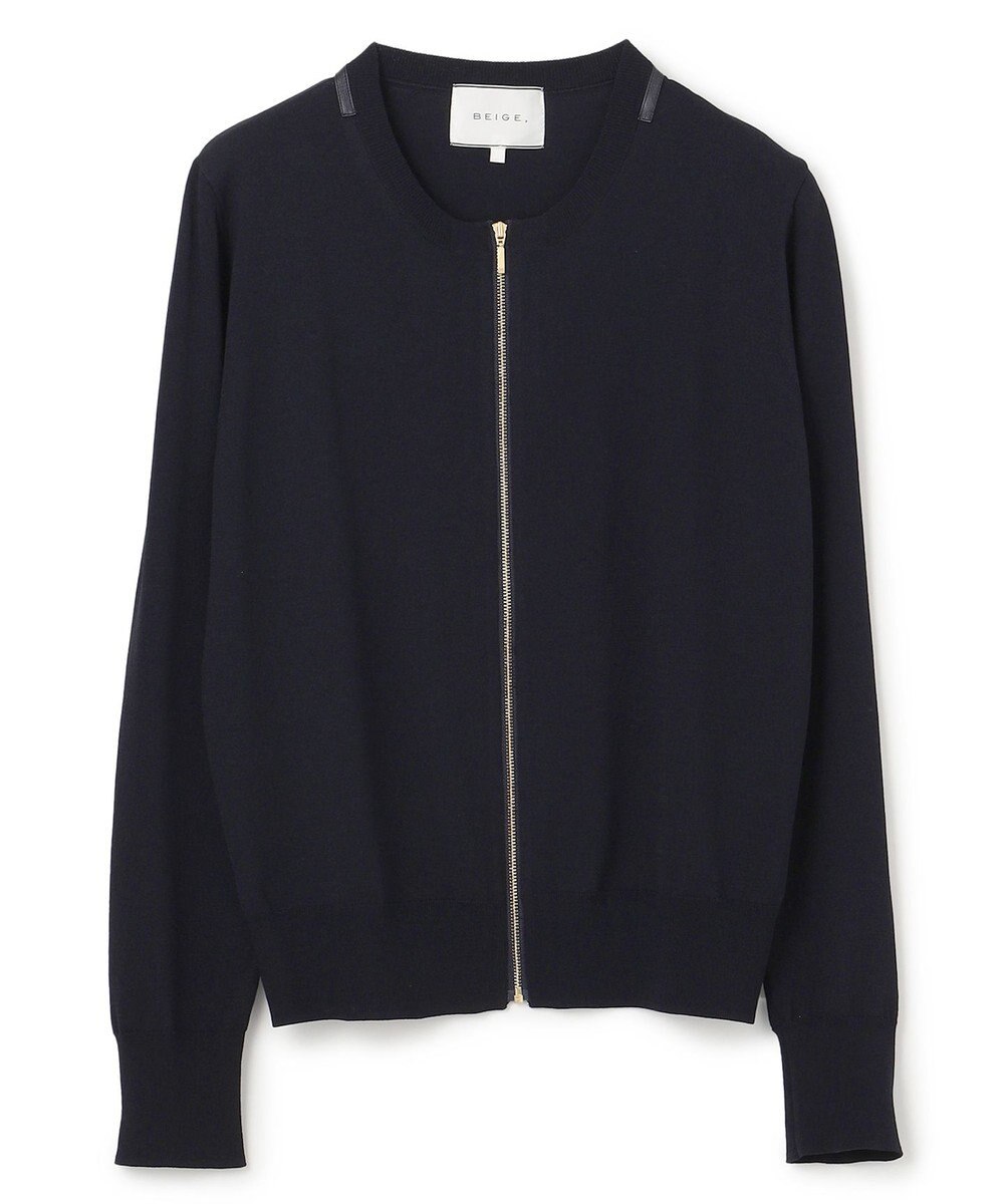 BEIGE， NADIA / ジップアップカーディガン 