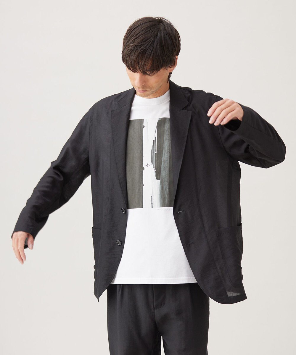 UNFILO MENS ライトウェイトシアー テーラードジャケット 