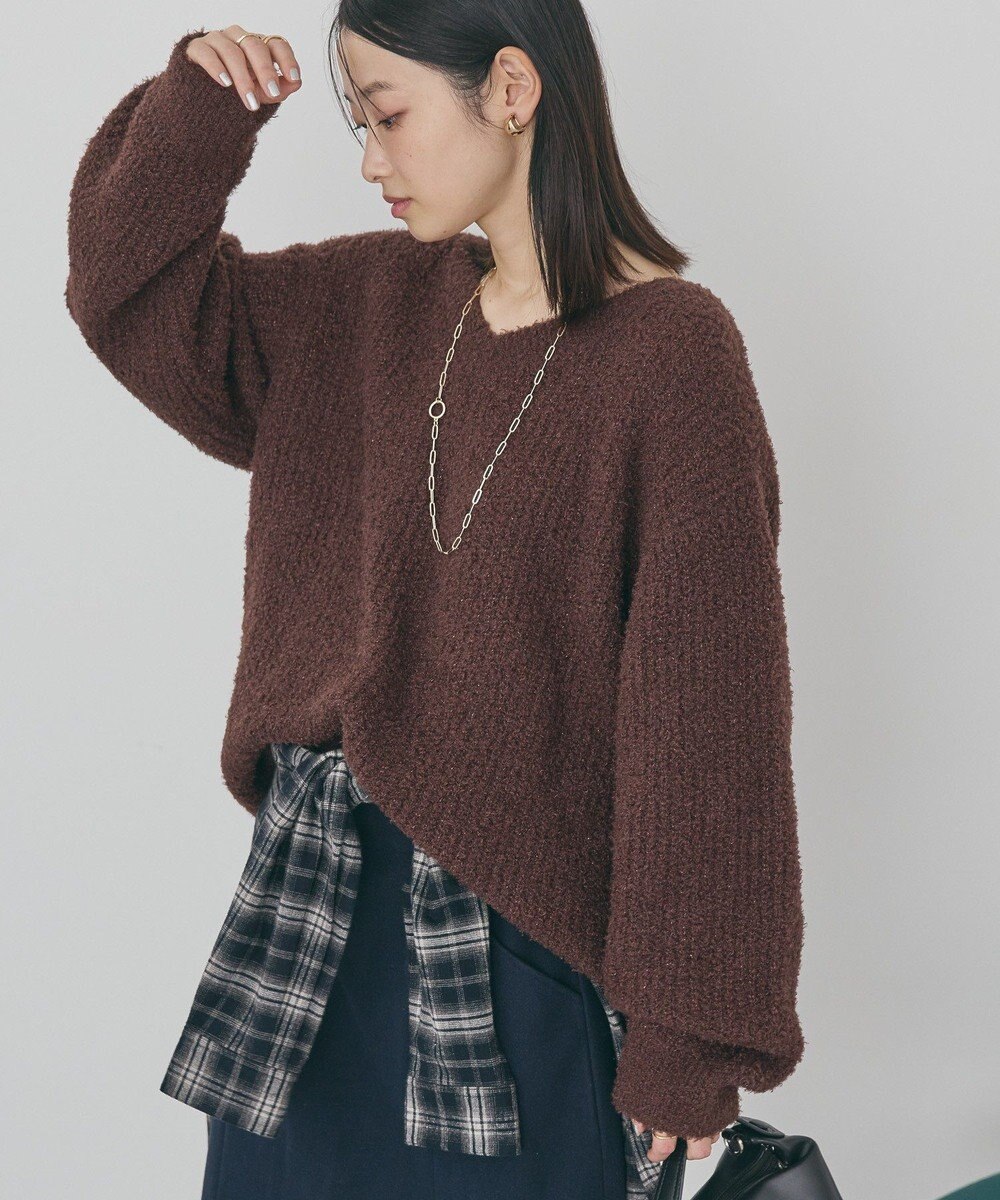 AMERICAN HOLIC ミニシャギーラメニットプルオーバー 