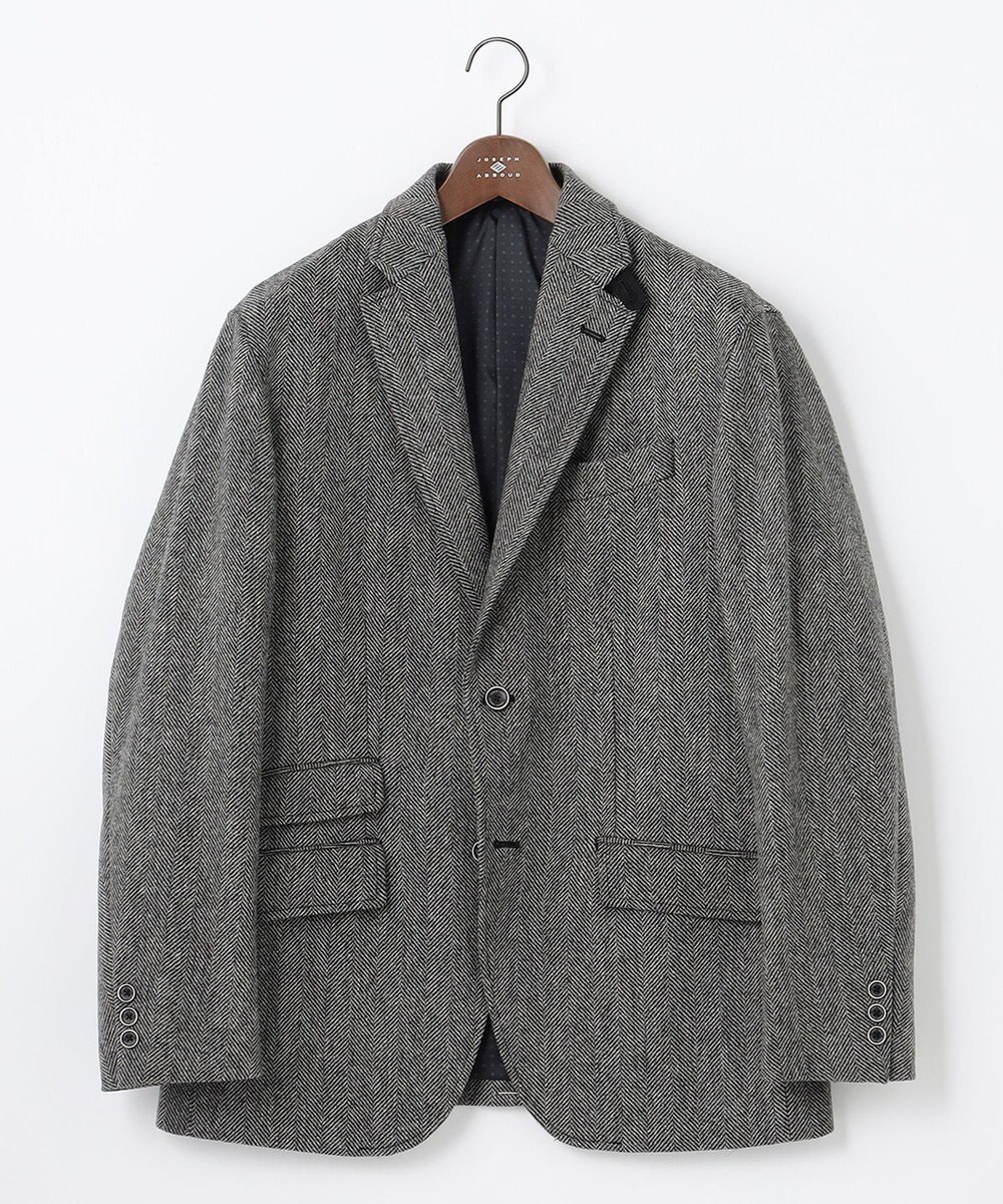 JOSEPH ABBOUD 【リラックスサイズ】ラムウールツィード ジャケット 