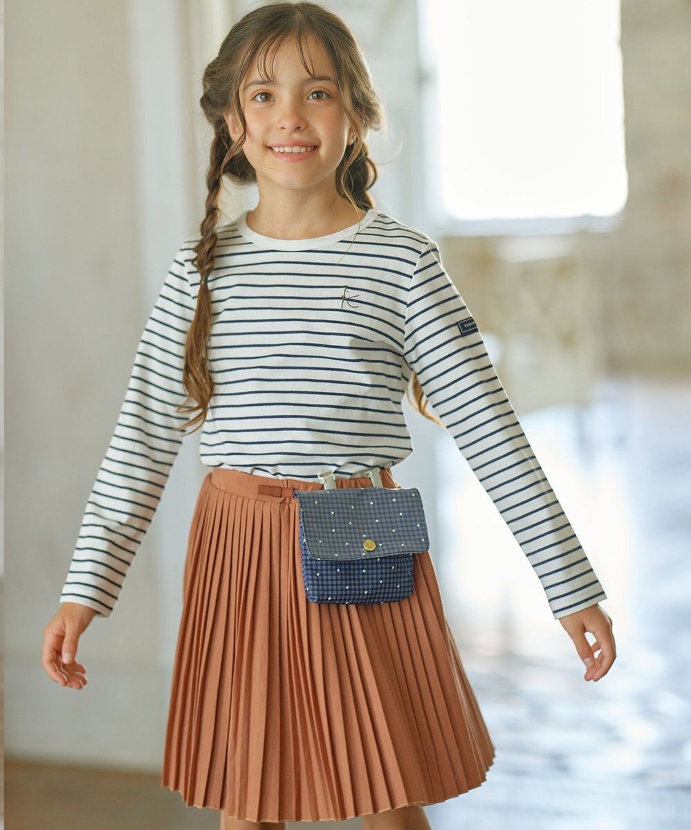 組曲 KIDS 【110-140㎝】長袖ボーダー Tシャツ 