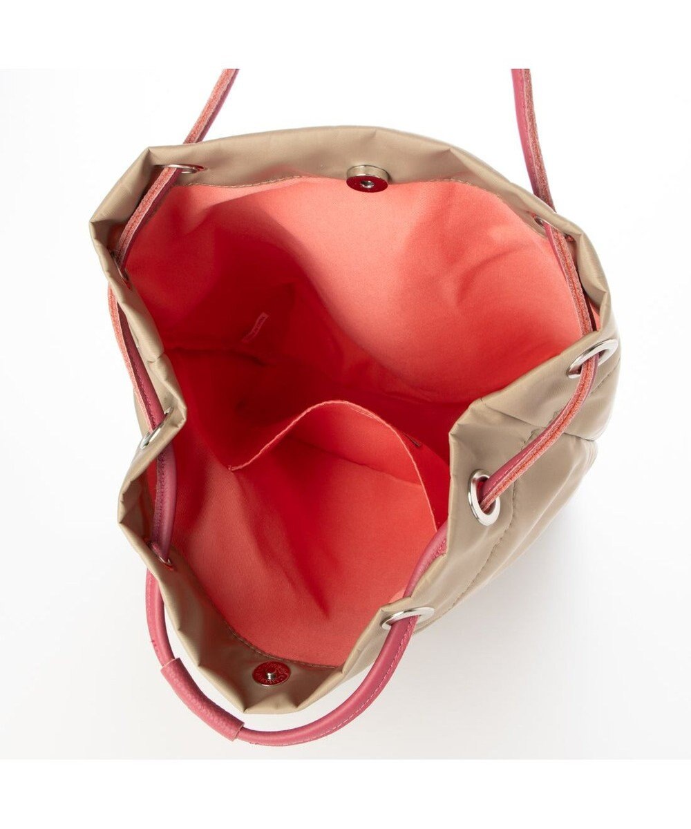 UNBILLION カシュカシュ cachecache / ナイロンツイル牛革付属ハトメショルダー 