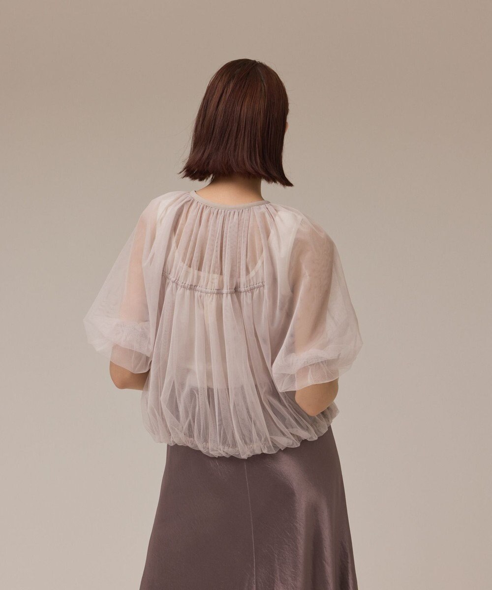 GRACE CONTINENTAL チュールシアーブルゾン 