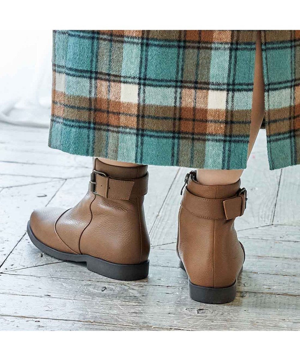 ing <ing>【WEB限定】ベルトデザインショートブーツ 