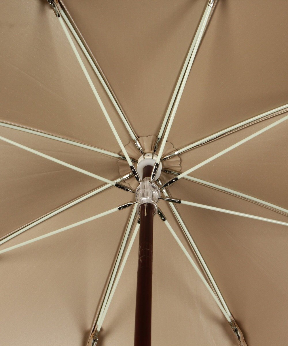 MOONBAT 【遮光/晴雨兼用】POLO RALPH LAUREN （ポロラルフローレン） 長傘 晴雨兼用日傘 ストライプフリル 遮光 遮熱 UV 