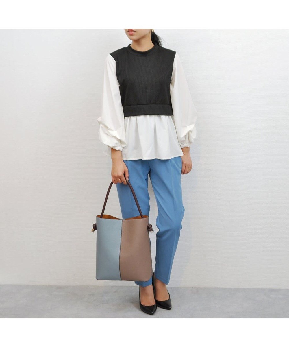 UNBILLION cachecache 丸ハンドルスクエアバケツワンショルダー 