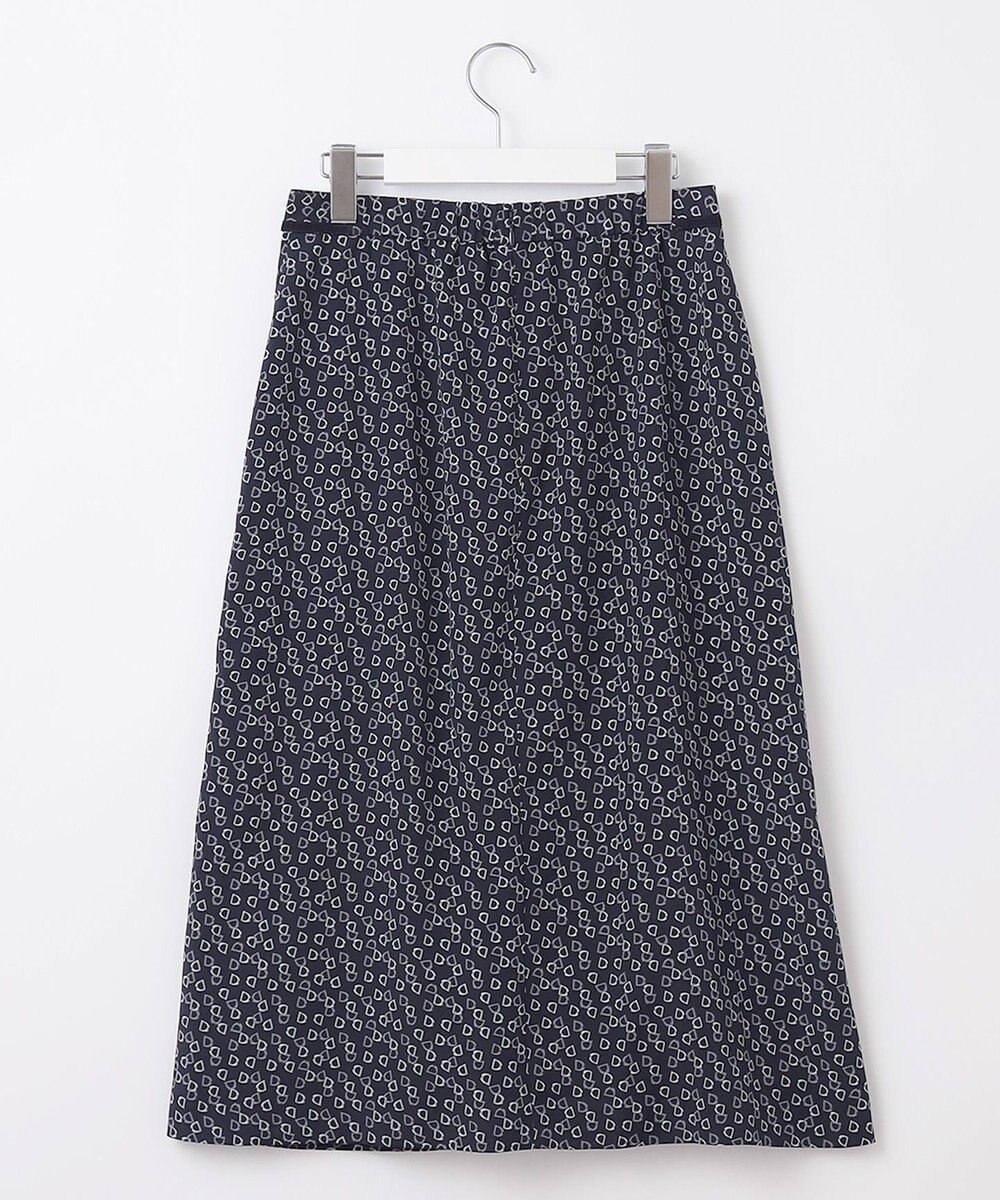 J.PRESS LADIES 【洗える】チェーンプリント マーメイド スカート 