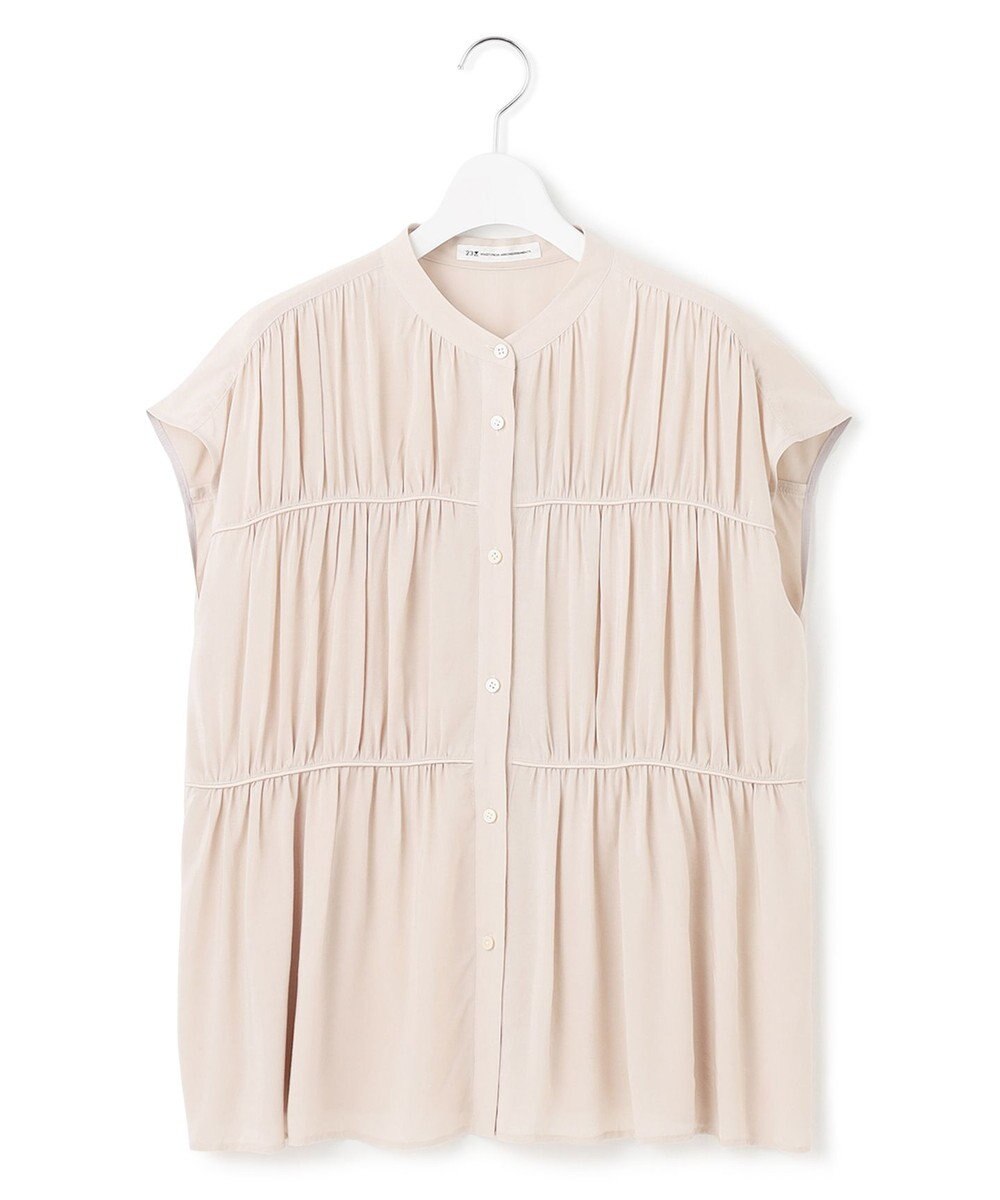 23区 【接触冷感/WEB&一部店舗限定】レーヨンスパローン ティアード ブラウス 