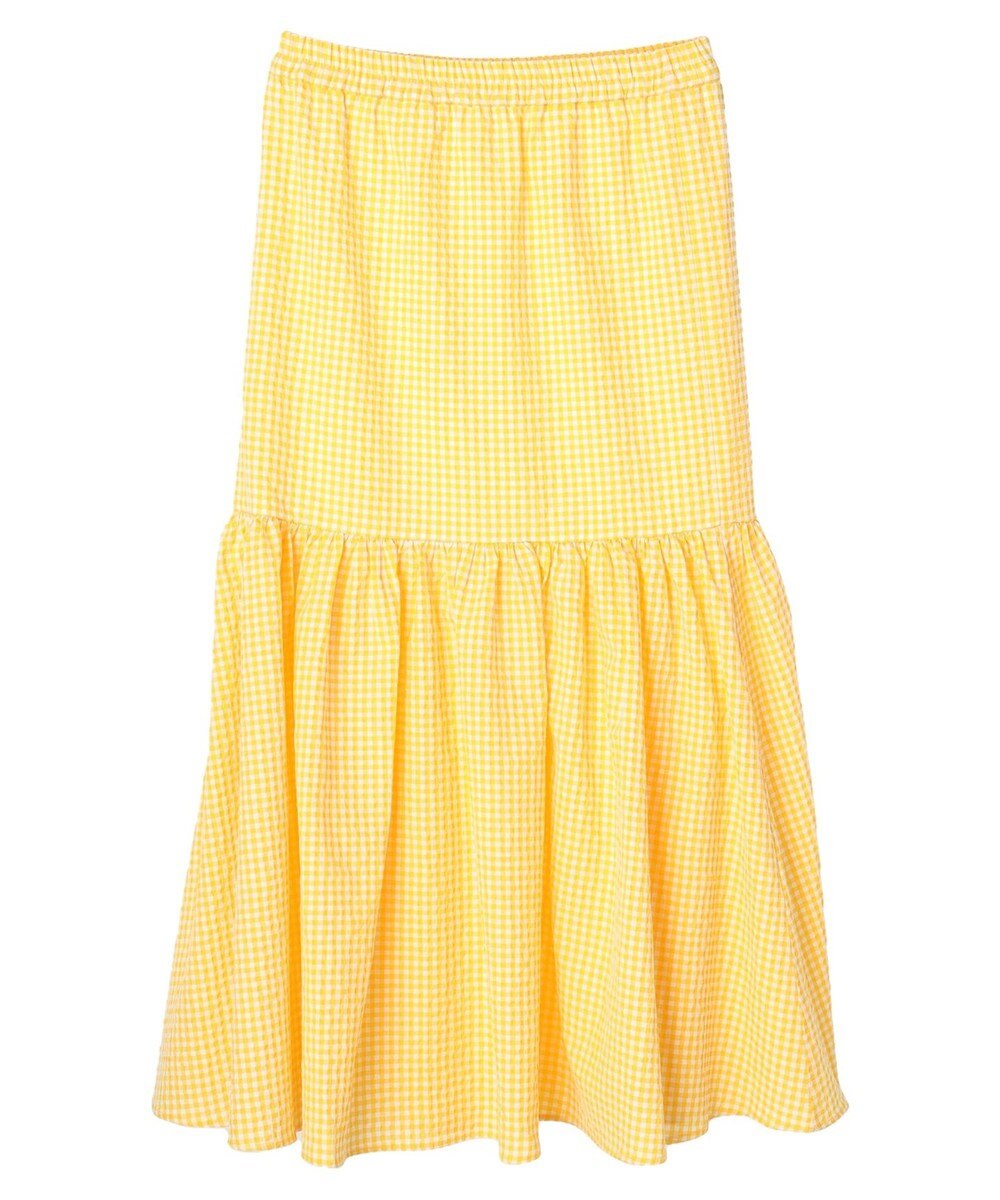 earth music&ecology ギンガムチェックマーメイドスカート 