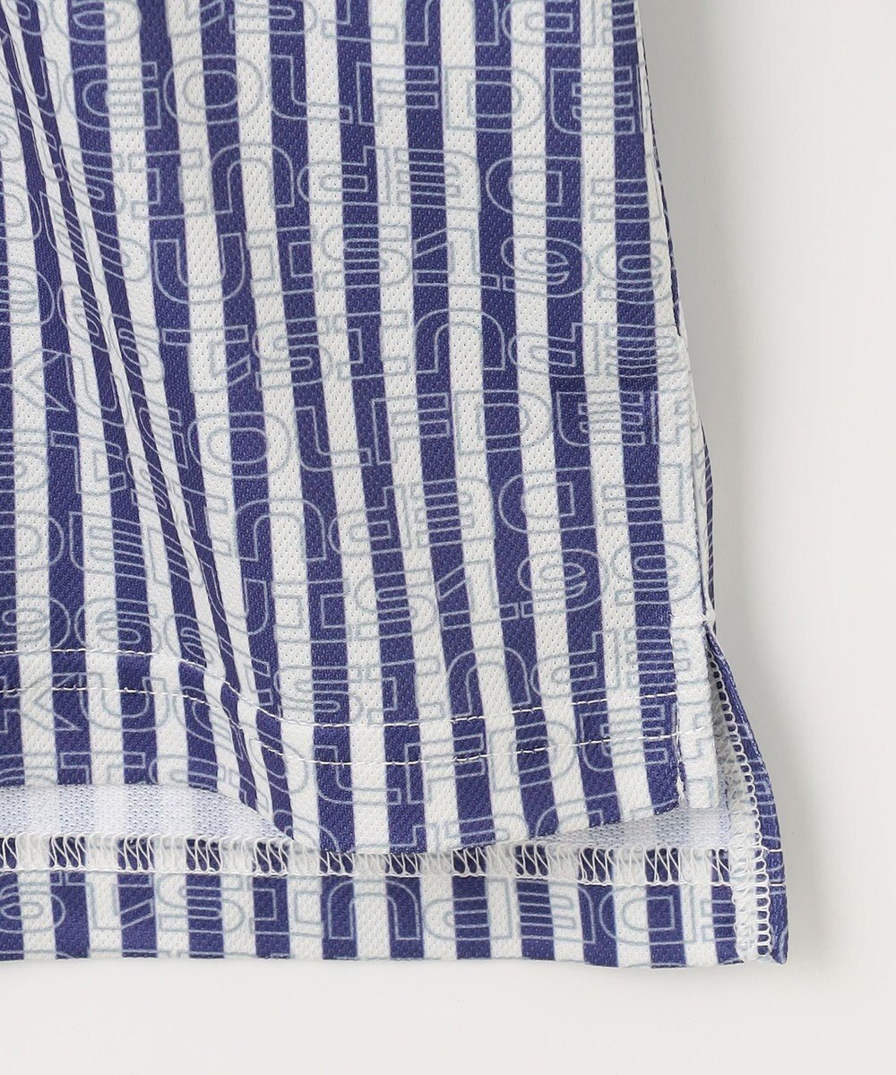 23区GOLF 【MEN】【吸水速乾/UVカット】ストライプロゴ 長袖シャツ 