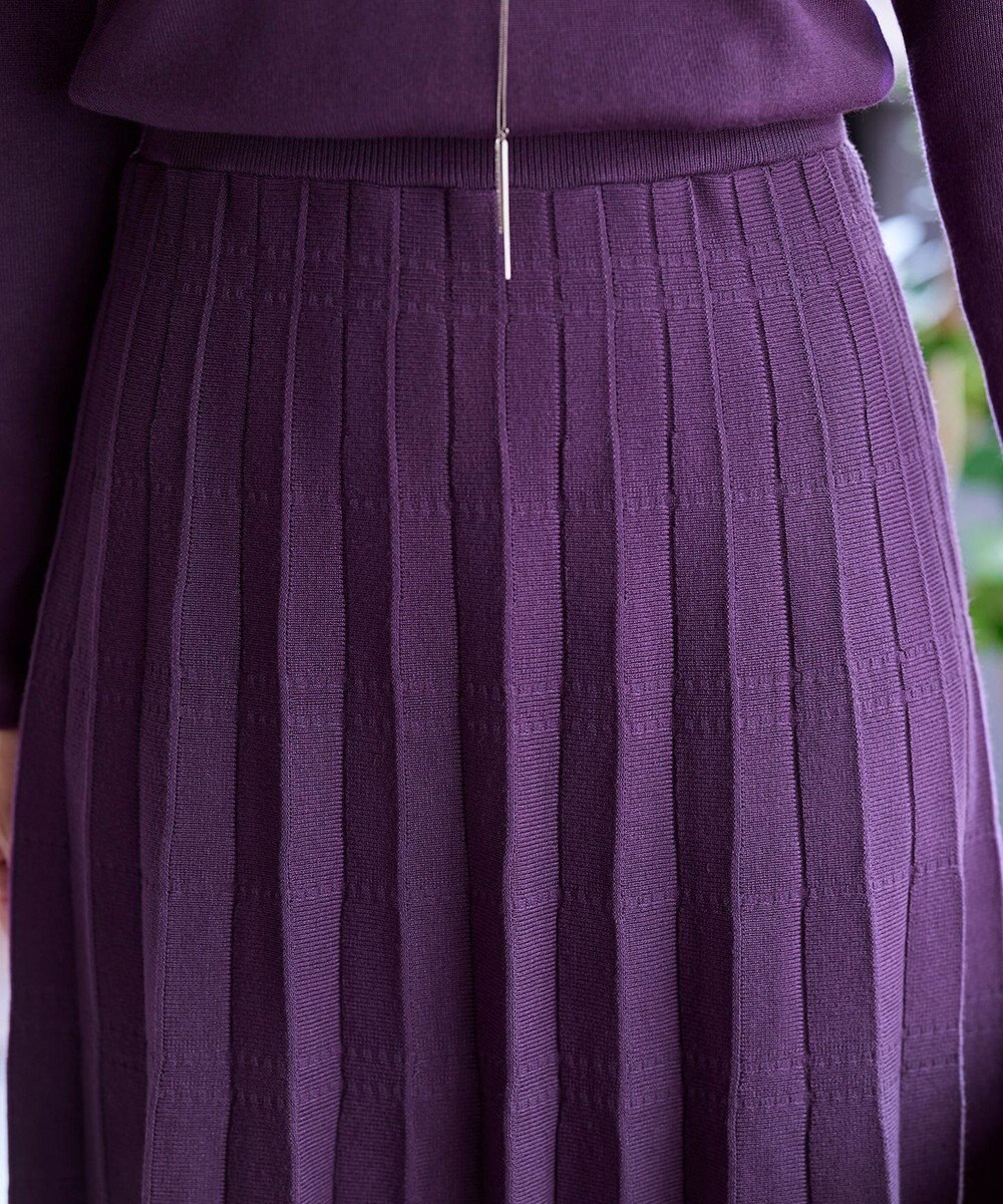 Tiaclasse L 【洗える】1枚で着映えするチェック柄編みニットワンピース 