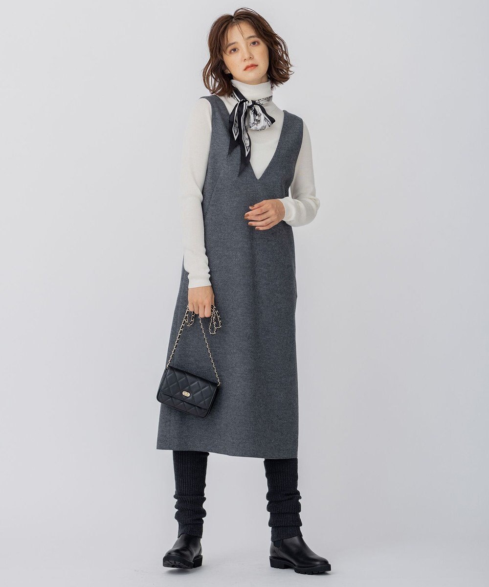 23区 【CLASSY.1月号掲載】ウーステッドウール タートルネック ニット 