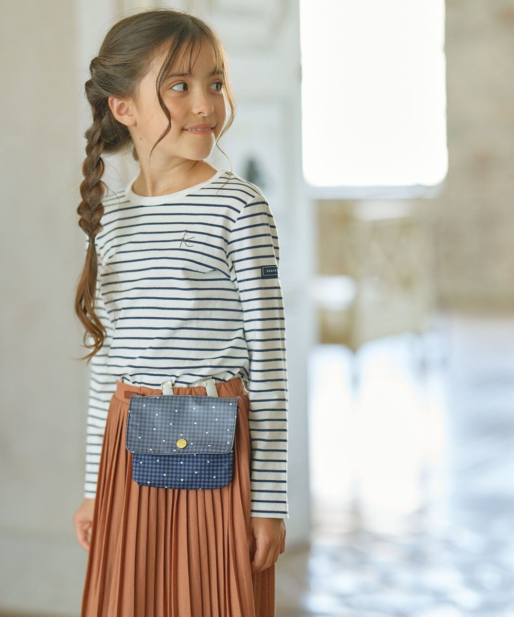 組曲 KIDS 【110-140㎝】長袖ボーダー Tシャツ 