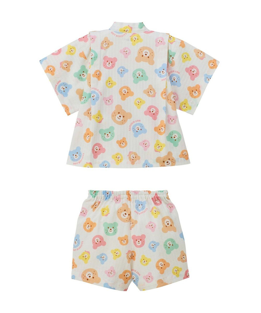 MIKI HOUSE HOT BISCUITS 【80-120cm】総柄 甚平スーツ 