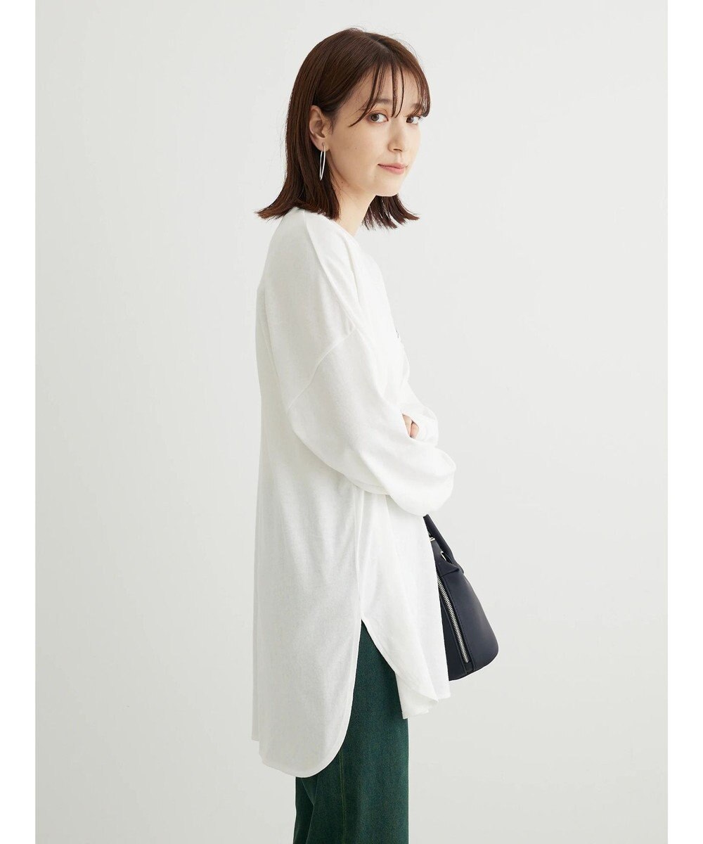 Green Parks ワンポイントカレッジロゴ裾ラウンドチュニック 