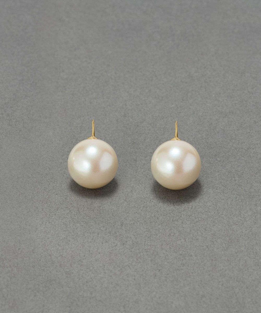 Phoebe 〈シリーズ累計販売5000点突破！〉≪TV番組着用商品≫ビッグパールフックピアス　ホワイト 