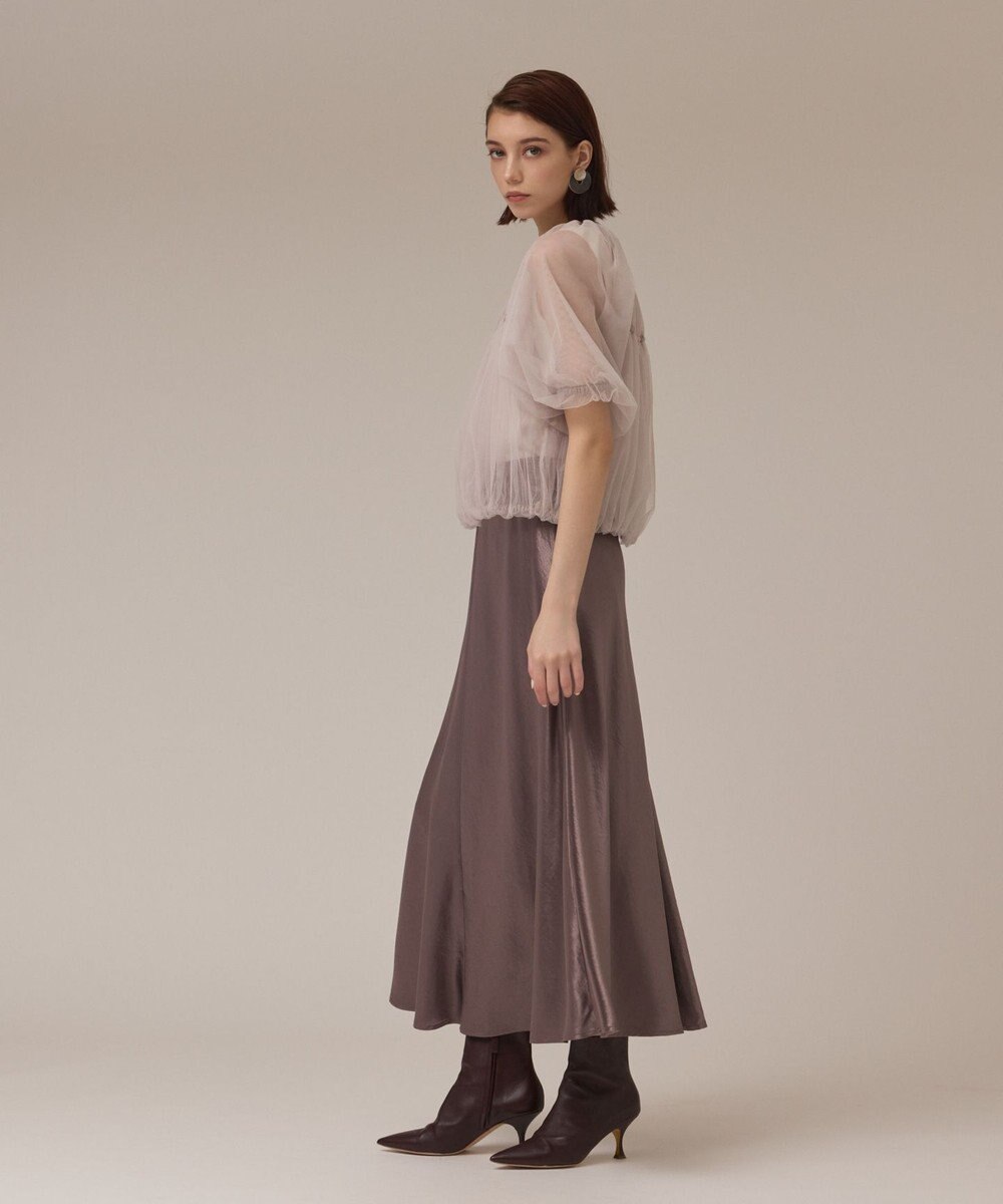 GRACE CONTINENTAL チュールシアーブルゾン 