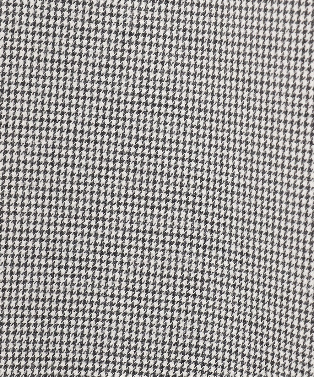 J.PRESS LADIES L 【洗える】シャークスキンハウンドトゥース セミワイド パンツ 