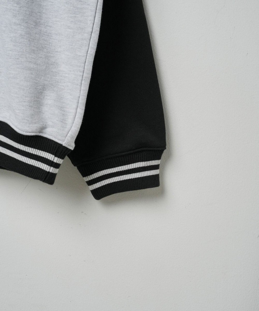 WEGO ヘビーウエイト刺繍バイカラープルオーバー 