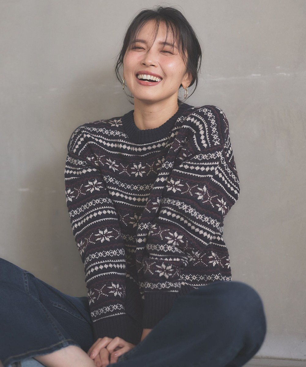 ANY 【洗濯機可能】ソフトアクリルスノージャガードニット 