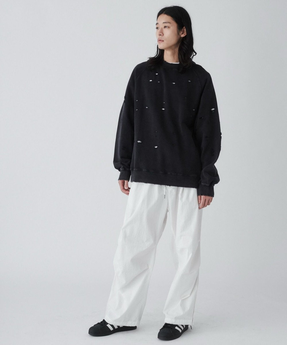 WEGO ダメージプルオーバースウェット 