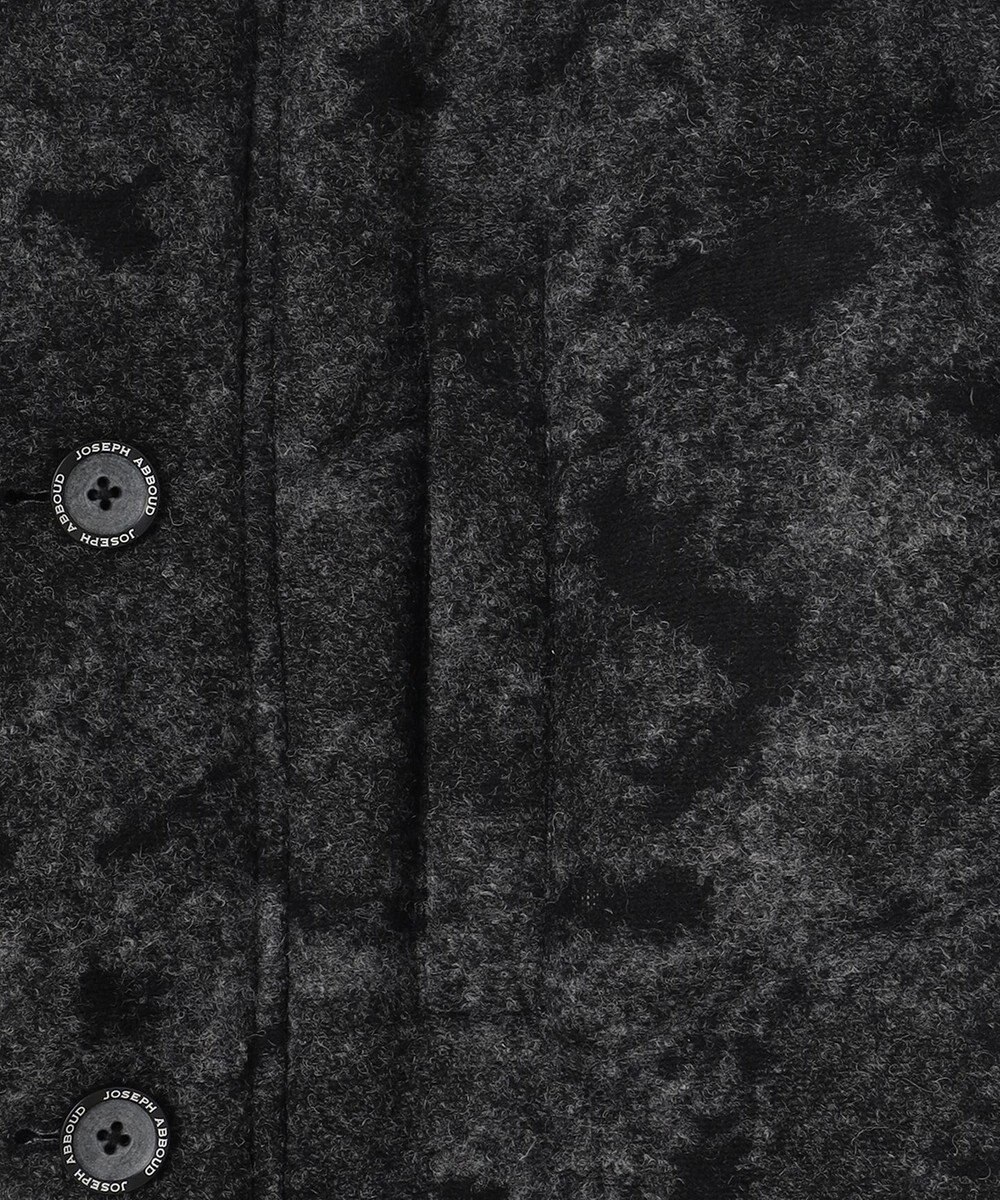 JOSEPH ABBOUD MOUNTAIN 【イタリア素材/ECOファー/9ポケット/ダウン/男女兼用】スライバーカモフラージュ　ダウンコート 