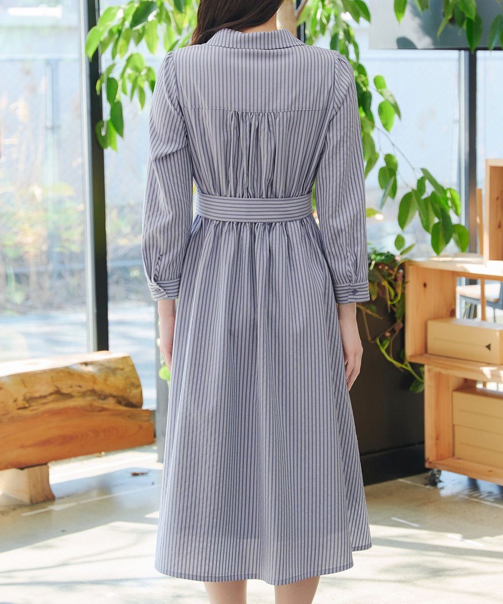 Tiaclasse カシュクールシャツワンピース 