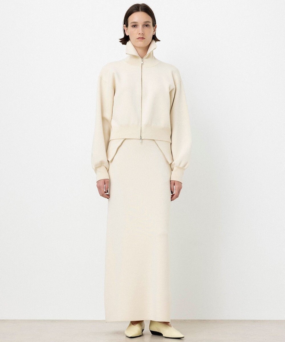 NAVE 【ReNAVE・洗える】スムースニット トラックジャケット 