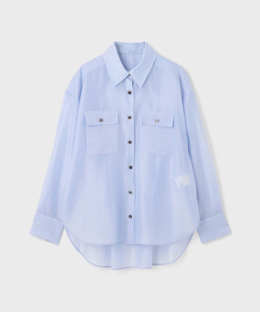 GRACE CONTINENTAL マットシアーシャツ 