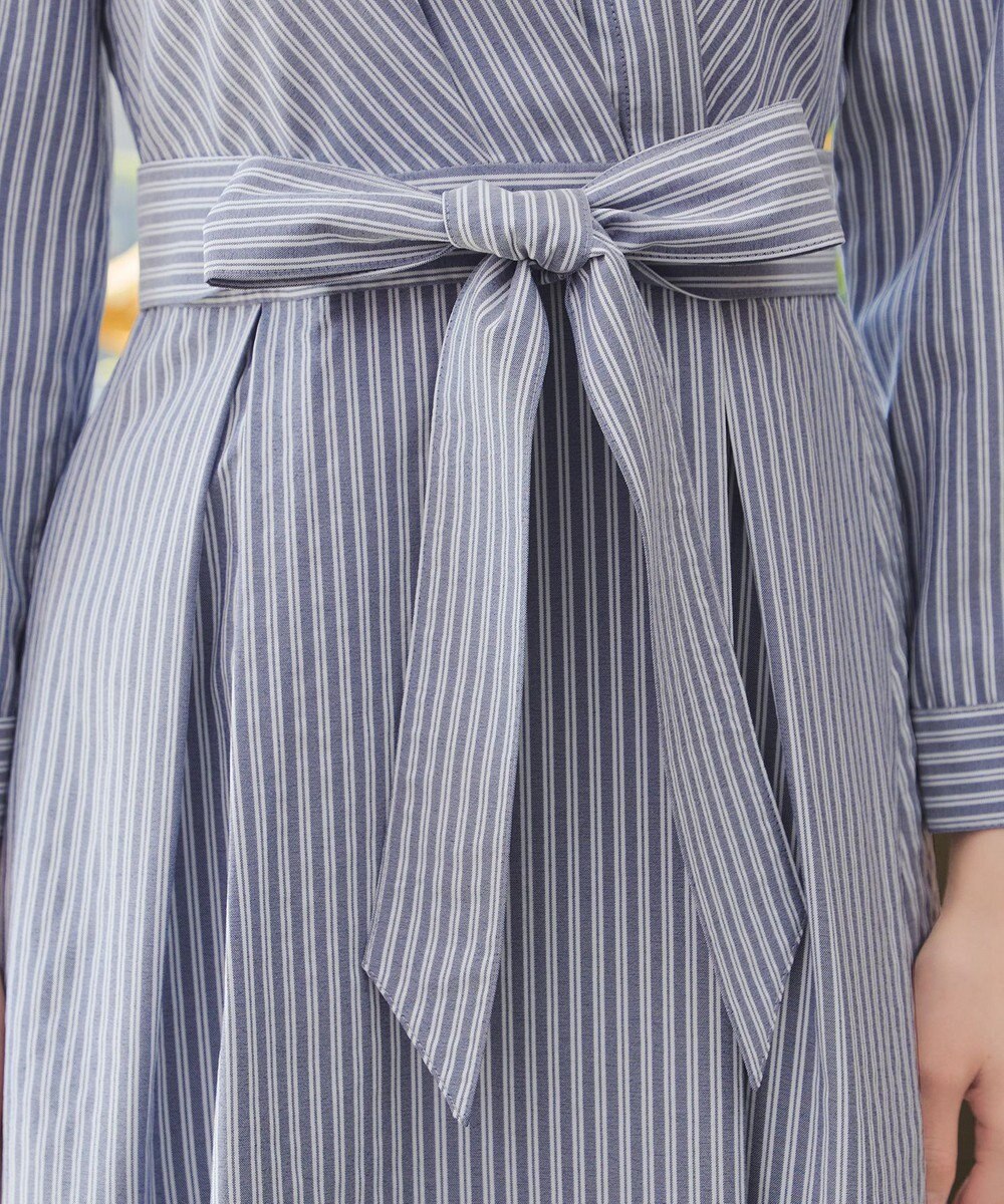 Tiaclasse カシュクールシャツワンピース 