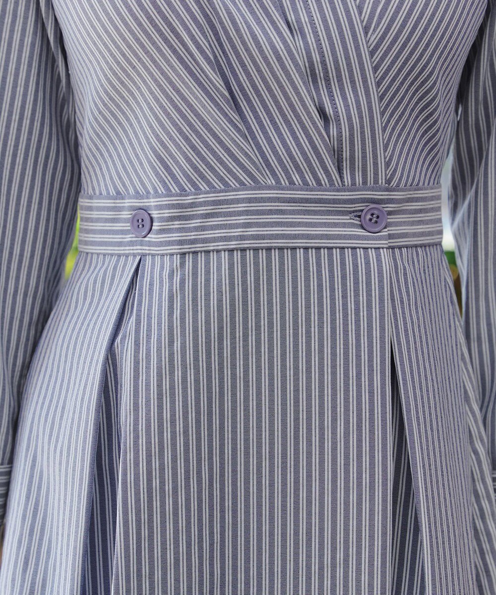 Tiaclasse カシュクールシャツワンピース 