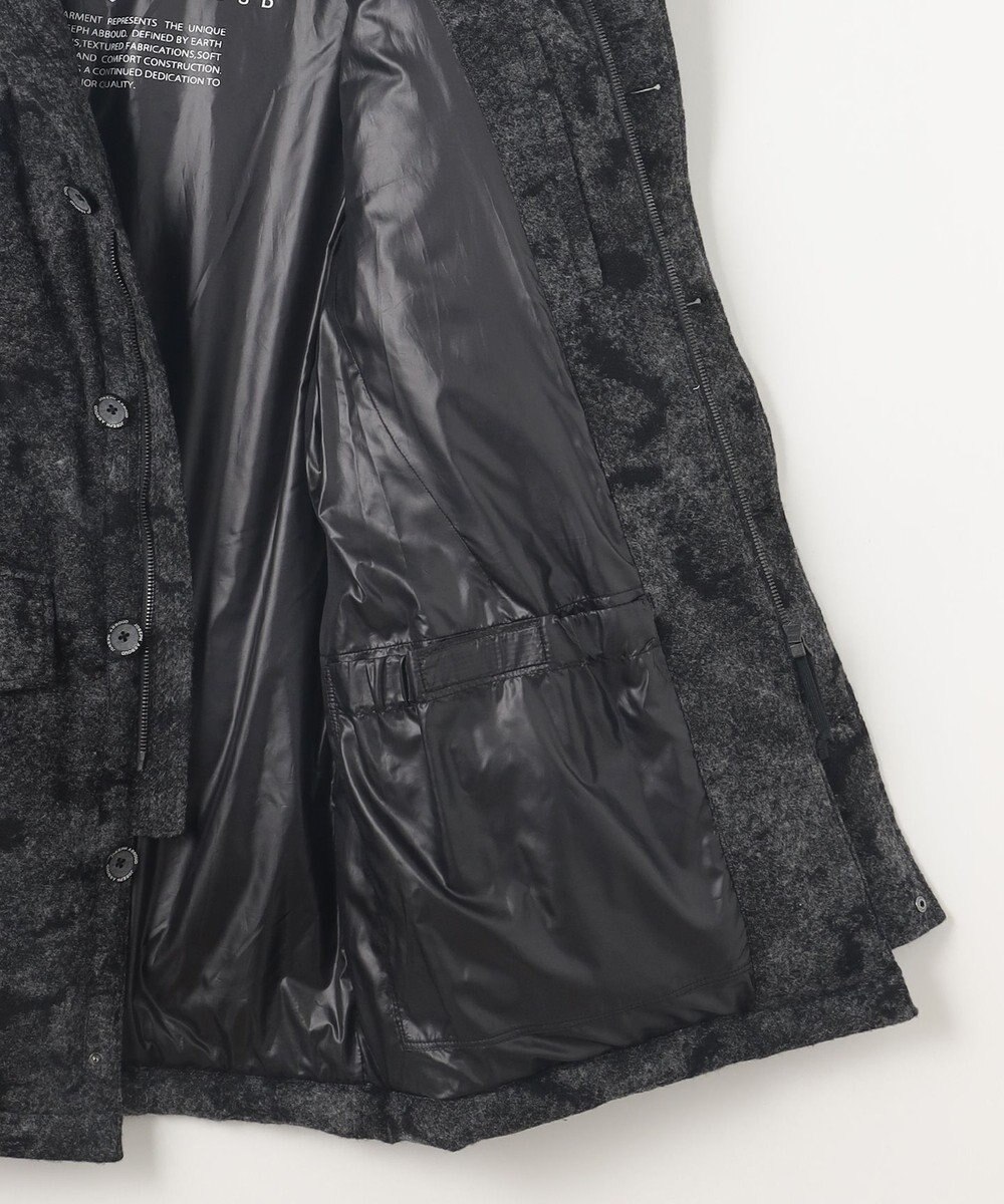 JOSEPH ABBOUD MOUNTAIN 【イタリア素材/ECOファー/9ポケット/ダウン/男女兼用】スライバーカモフラージュ　ダウンコート 