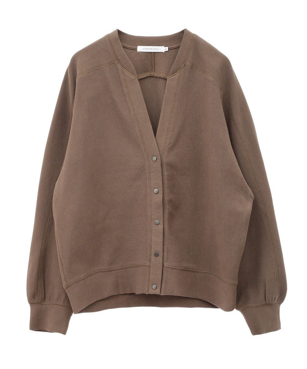 AMERICAN HOLIC Ｖネックリップルカーディガン 