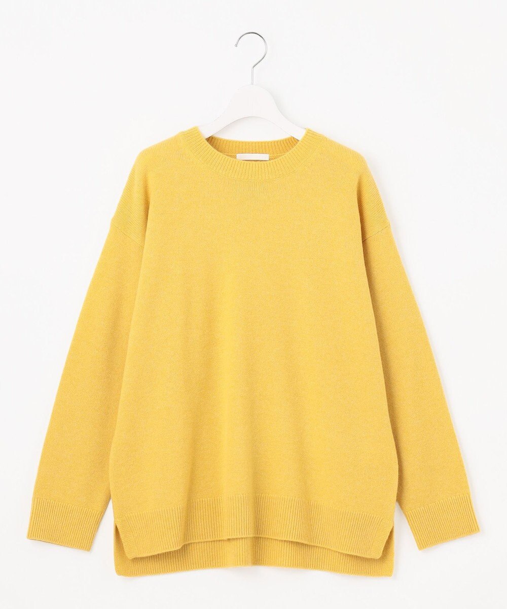 自由区 S 【カタログ掲載】ウールカシミヤブレンドソリッドオーバー ニット 