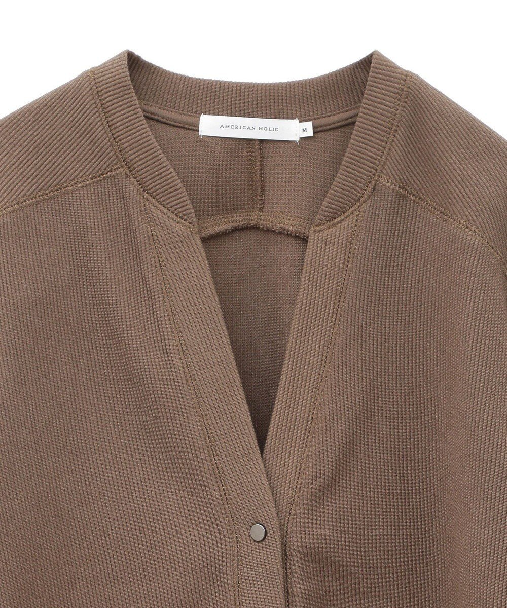 AMERICAN HOLIC Ｖネックリップルカーディガン 