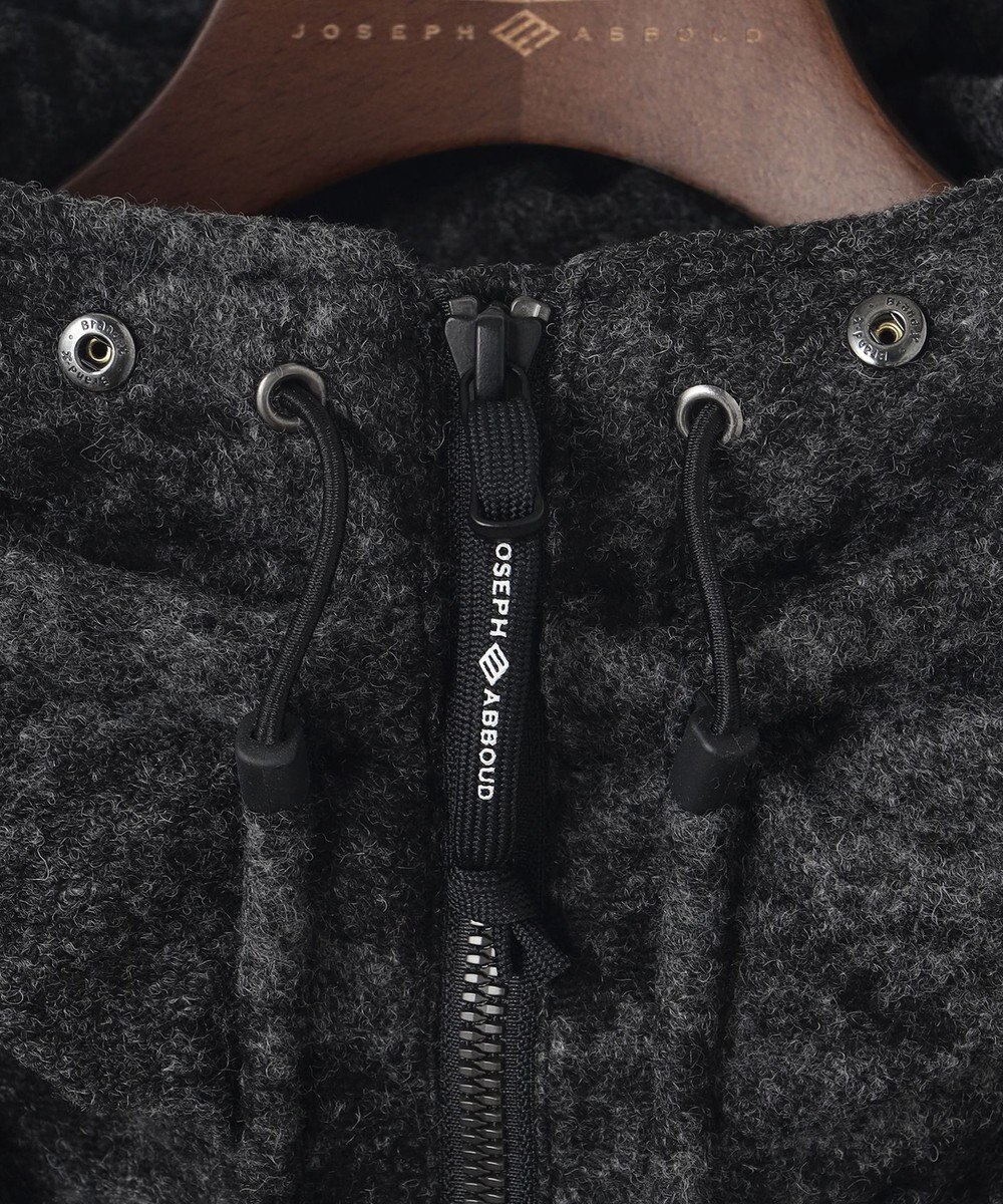 JOSEPH ABBOUD MOUNTAIN 【イタリア素材/ECOファー/9ポケット/ダウン/男女兼用】スライバーカモフラージュ　ダウンコート 